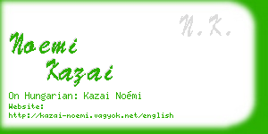 noemi kazai business card